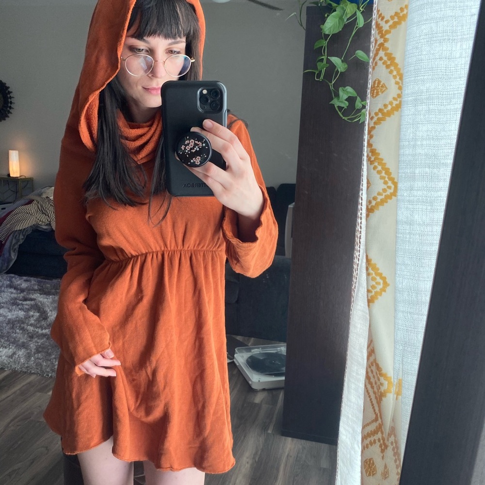 Organic Cotton/hemp blend cowl neck dress